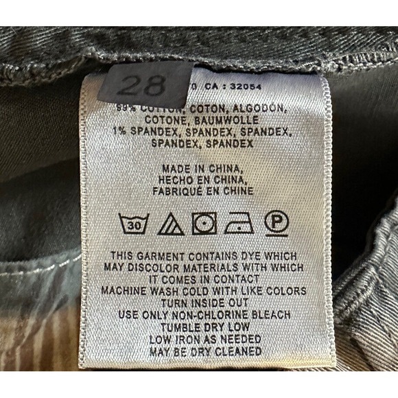 Anthropologie Chino Sz 28 Relaxed Straight Mid Rise Stripe Pants Aztec Boho - Picture 5 of 5